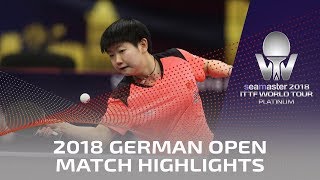 2018 German Open Highlights I Sun Yingsha vs Laura Pfefer (Qual)