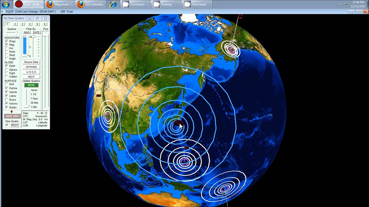 1/1/2012 -- TWO (back to back) 7.0 magnitude earthquakes in Japan -- NO tsunami warning issued
