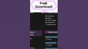 Get your FREE Notion Template for Content Creators NOW! #shorts