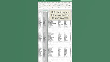 How to quickly swap two adjacent columns in Excel