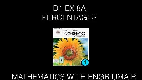 D1EX 8A #PERCENTAGES