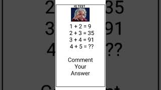 @Puzzlies | math question #shorts #youtube #viral #trending #explorepage #mathpuzzles #quiz #iq