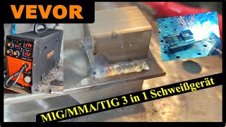 VEVOR MIG/MMA/WIG 3 in 1 Welder Test