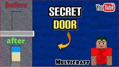 How to make a secret door in MultiCraft! | Easy Tutorial
