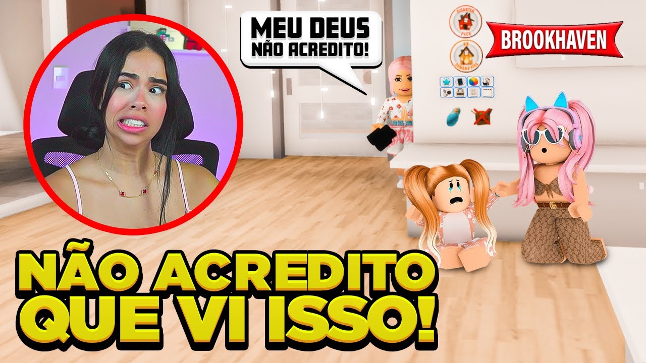 OBSERVEI UMA FAMÍLIA E ASSUSTEI ELAS EM BROOKHAVEN 