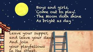 English for kids. Girls and Boys, Come out to Play!