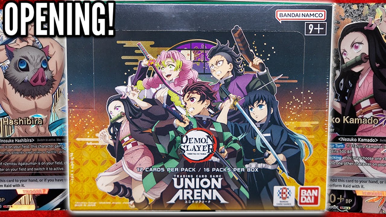 Unboxing The Official Demon Slayer Booster Box! (Union Arena)