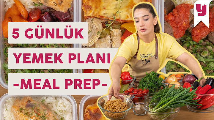 Tek Seferde Hallet, 5 Gün Rahat Et! Hafta İçine 5 Günlük Yemek Planı 🗓️ (Türkçe Meal Prep)