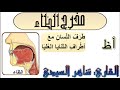 مخرج حرف الظاء 
