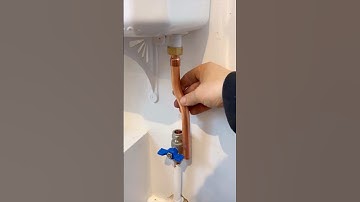 How to pipe up a toilet inlet pipe and isolator valve! #asmr #diy #howto #plumbing #subscribe #tools