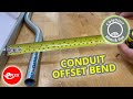 HOW TO FORM A STEEL CONDUIT OFFSET BEND - Apprentice electrician essentials
