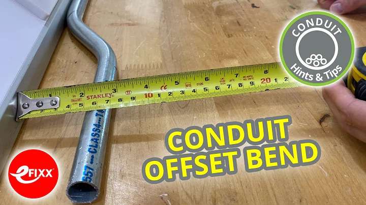 HOW TO FORM A STEEL CONDUIT OFFSET BEND - Apprentice electrician essentials