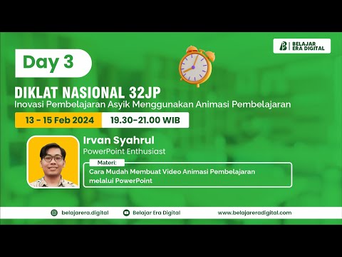 Diklat ! Cara Mudah Membuat Video Animasi Pembelajaran melalui PowerPoint