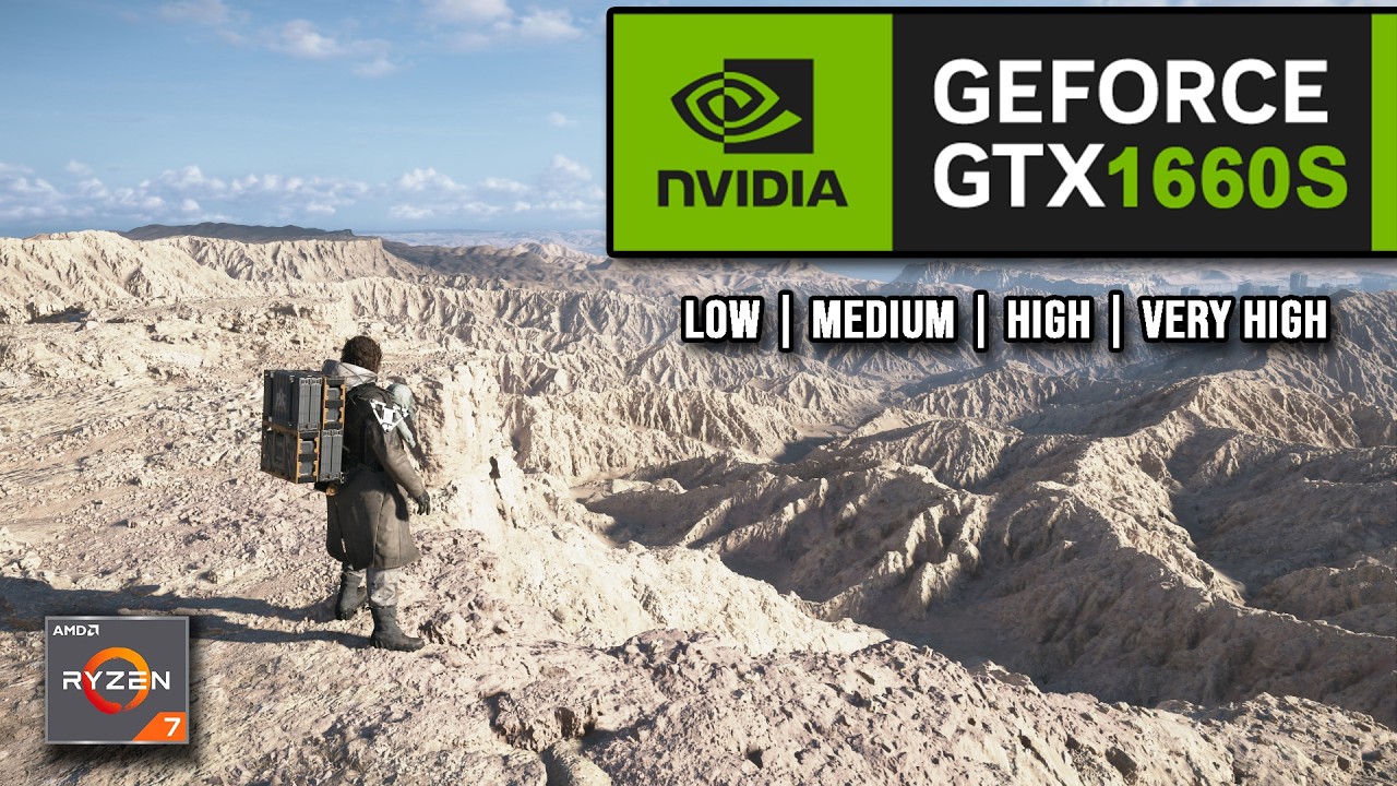 GTX 1660 SUPER | Death Stranding 2: On the Beach - Low, Medium