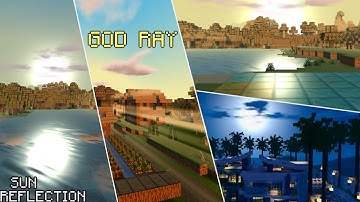 Kamii Ultra Shader For Minecraft PE 1.16.20+ New GODRAY AND SUN REFLECTION UPDATE