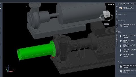[AP3D] XREF 외부참조 기기 Nozzle 에 PIPE 연결하기