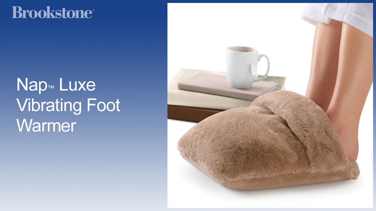 Nap™ Luxe Vibrating Foot Warmer - YouTube
