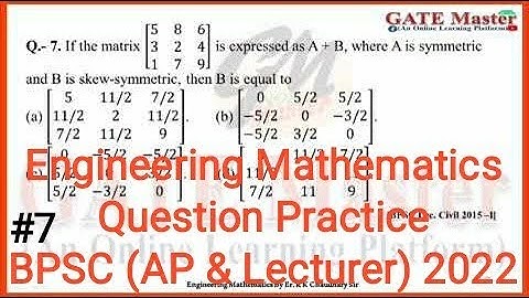 #7 Daily Question Practice of Engineering Mathematics for BPSC (Assistant Professor & Lecturer) Exam