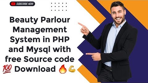 Beauty Parlour Management System in PHP and Mysql with free Source code 💯 Download 🔥💪