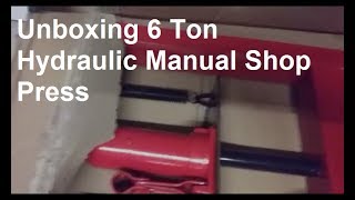 Unboxing Em 6 Ton Hydraulic Manual Shop Press