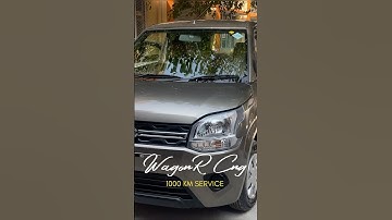 WagonR 1000 Km First Service Vlog #shorts #minivlog