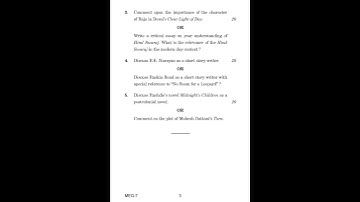 MEG - 7   June 2021 Question Paper