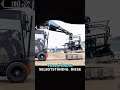 Automatische Pflastermaschine aus Deutschland im Einsatz