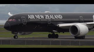 BEAUTIFUL DAY PLANE SPOTTING AUCKLAND AIRPORT (4K)