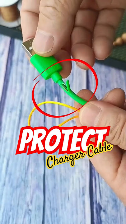 ⚠️ [Knot to Know!!] 🪢 How to Protect your Charging & Usb Cable 100% working. #shorts #diy #knot