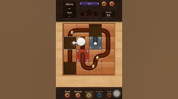 Roll the Ball slide puzzle Star Level 54 Solution