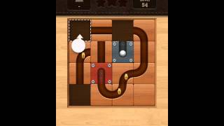 Roll the Ball slide puzzle Star Level 54 Solution screenshot 1