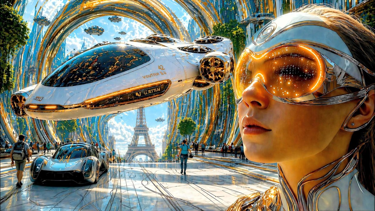 Life in Paris 2090 🇫🇷 Flying Cars & Futuristic City (4K) - YouTube