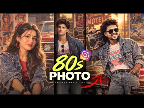 Instagram Trending 80s Look AI Photo Editing In ChatGPT | How to Make Trending 80s Look AI Photos?