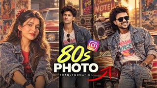 Instagram trending 80s LOOK Ai Photo Editing In Chatgpt | Trending 80s Look Ai Photo Kaise Banaye? screenshot 5
