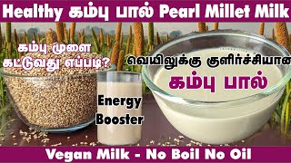 How to make Pearl Millet Milk & its Sprout? lVegan milk l அடுப்பில்லாமல்  சத்து மிகுந்த கம்பு பால்