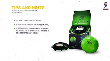 SMART BALL 1001 Indoor Soccer Bot Instructions | How to Play and Use the SOCCERBOT