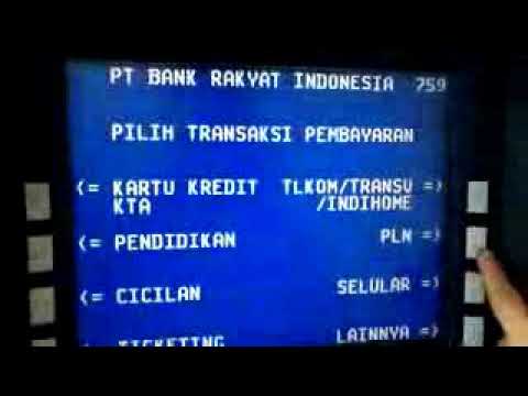 Cara Melihat No Rekening Di Mesin ATM. 