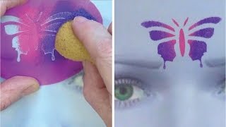 Learn to create and apply stencils - Face Painting Made Easy PART 6 screenshot 3