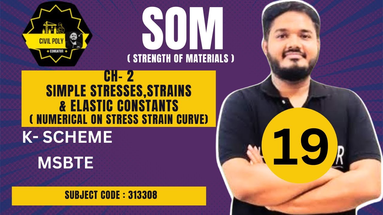 CH-2 NUMERICAL-1 STRESS STRAIN CURVE | STRENGTH OF MATERIALS | SOM ...