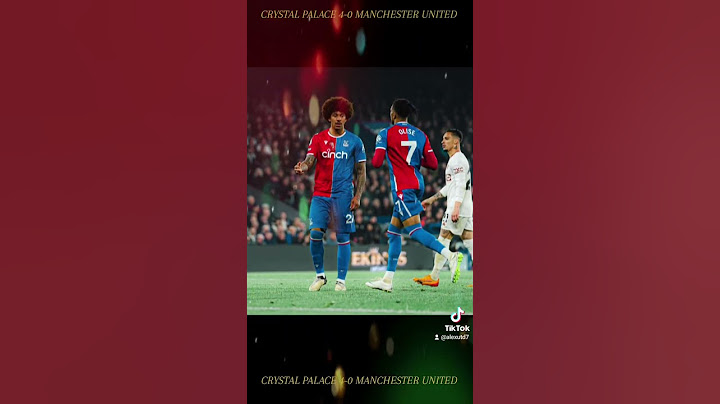 CRYSTAL PALACE 4-0 MANCHESTER UNITED