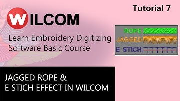 JAGGED ROPE & E STICH EFFECT