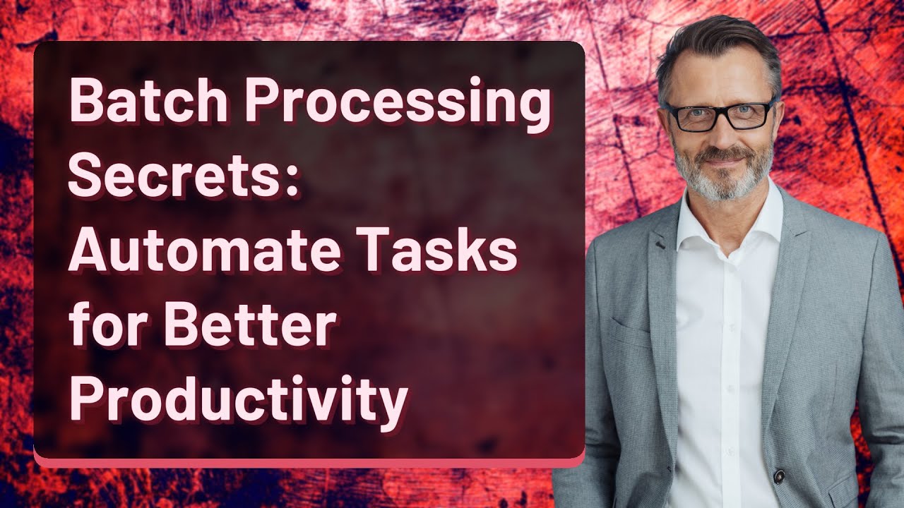 Batch Processing Secrets: Automate Tasks for Better Productivity