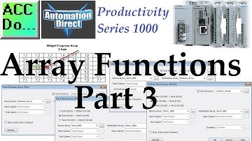 Productivity 1000 Series PLC Array Functions Part 3