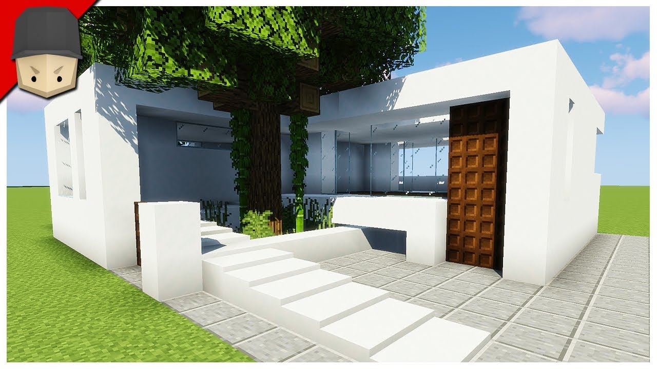 How To Build A Simple Modern House In Minecraft Minecraft House Tutorial