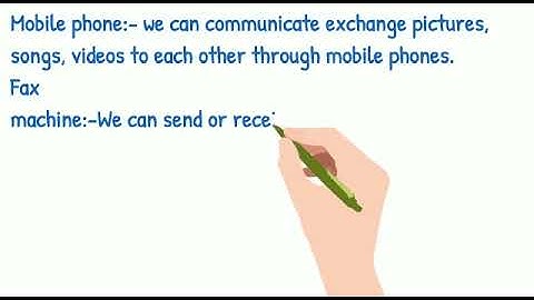 EVs.  Class -2 Chapter -19 Means of Communication (continued)