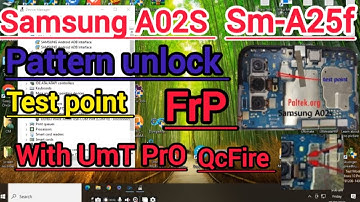 Samsung A025F  Frp Remove with Test Point Umt pro QCFire A02s 100% working Star Mobile Tech