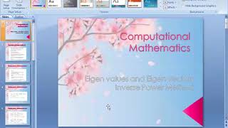 inverse power method with an example
