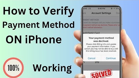 How to Verify Payment Method on iPhone 2023 | App Store Your Payment Method Was Declined | iOS 17