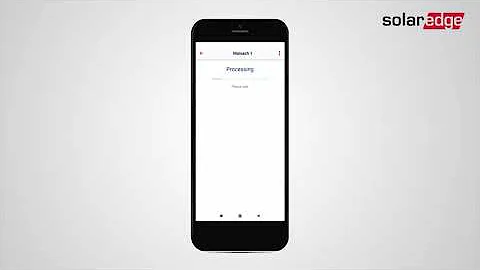 mySolarEdge App: Connect to your inverter to view the system status