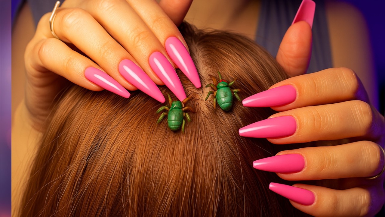 ASMR Relaxing Bugs Check🐝🪲, Calming Bug Removal, Lice Plucking, Gentle Whispers